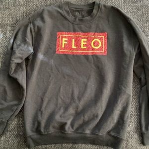 Fleo cheetah logo sweatshirt